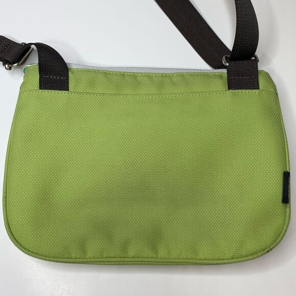 Sherpani green and brown zoom crossbody bag with multi pockets - Picture 3 of 9